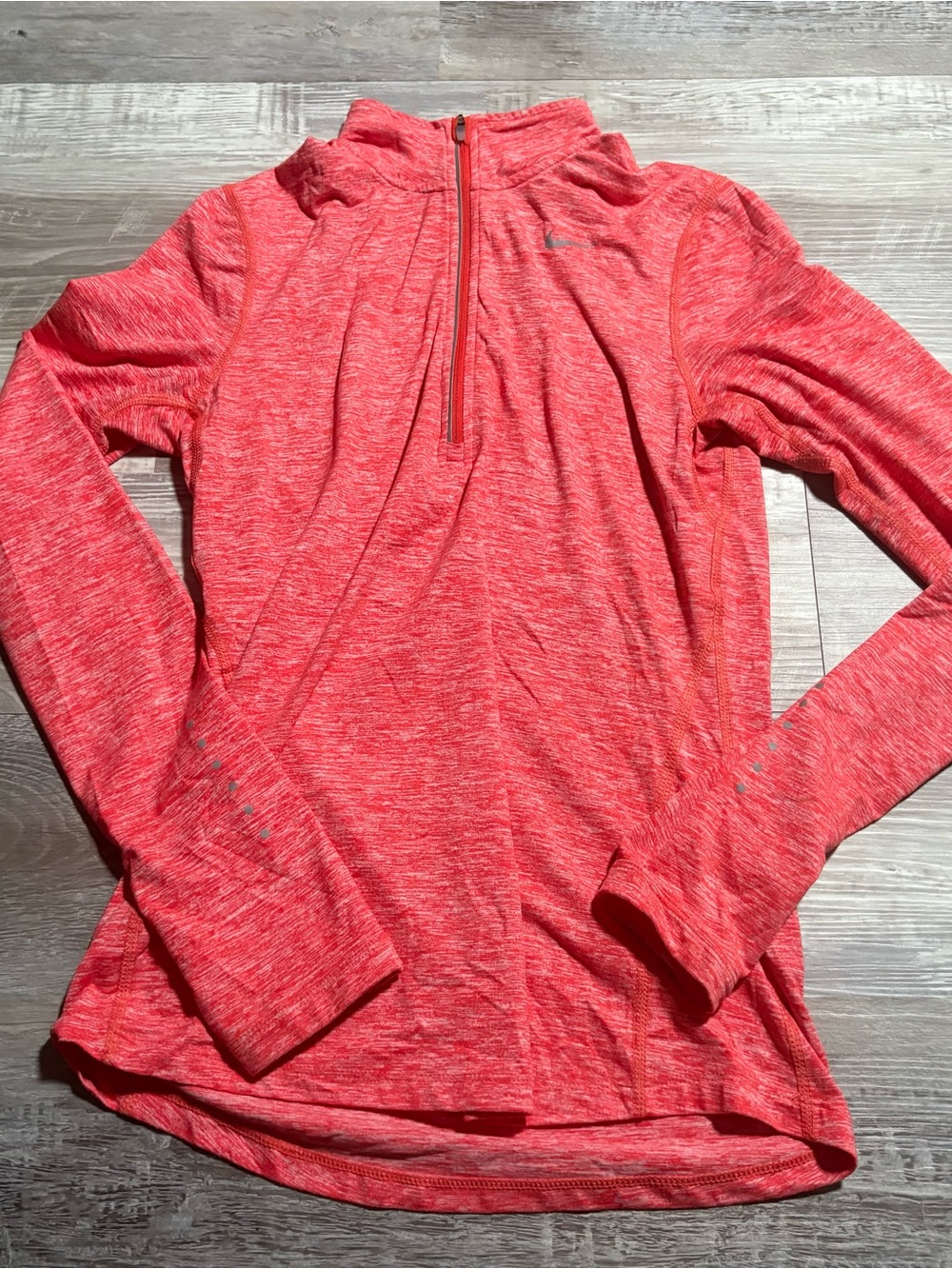 Nike Dri Fit Women's XS Athletic Long Sleeve Quarter Zip Pink